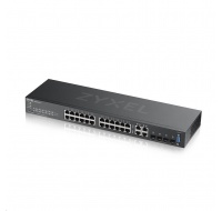 Zyxel GS2220-28 28-portový gigabitový riadený prepínač L2, 24x gigabit RJ45, 4x gigabit RJ45/SFP