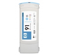 HP 91 Light Cyan DJ Ink Cart, 775 ml, C9470A