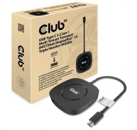 Club3D Video hub MST (Multi Stream Transport) USB-C 3.2 Gen1 na 3x DisplayPort 1.4 4K60Hz