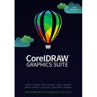CorelDRAW Graphics Suite Education Prenájom licencie na 365 dní (51-250) Lic ESD (Windows/MAC) SK/FR/DE/IT/SP/BP/NL/CZ/PL
