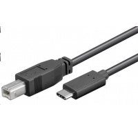 Kábel USB PREMIUMCORD 3.1 konektor C/male - USB 2.0 konektor B/male, 1m