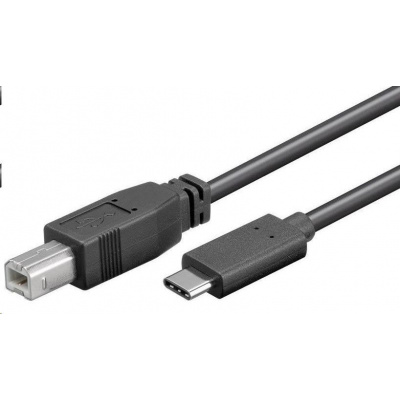 Kábel USB PREMIUMCORD 3.1 konektor C/male - USB 2.0 konektor B/male, 1m