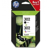 HP 302 Ink Cartridge Combo 2-Pack (X4D37AE) (190 / 165 pages)