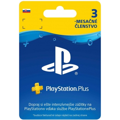 SONY PlayStation Plus Card Hang 90 dní (SK)