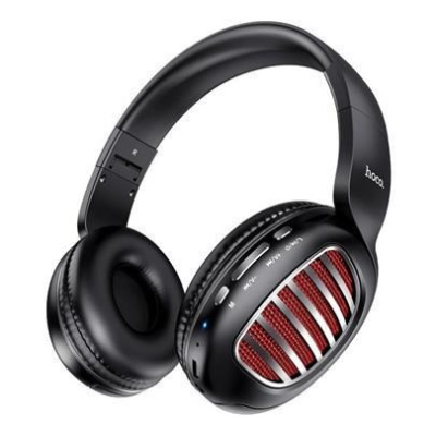 HF, sluchátka Bluetooth HOCO W23 Brilliant, skládácí, černá