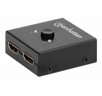 Manhattan HDMI Splitter, 4K obojsmerný 2-portový HDMI Splitter/Prepínač, 4K@30Hz, čierny