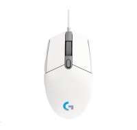 Logitech Gaming Mouse G102 2nd Gen LIGHTSYNC, USB, EER, biela