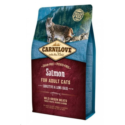 Carnilove Cat Grain Free Salmon Adult Sensitive&Long Hair 2kg