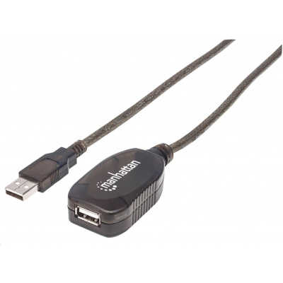 MANHATTAN USB predlžovací kábel, USB samec na USB samica, 15 m