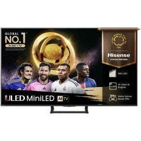 Hisense 65" TV, 4K Ultra HD, 100/120 Hz, HDR, Miracast, herní režim