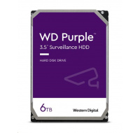 WD PURPLE WD63PURZ 6TB SATA/600 256MB cache, nízka hlučnosť, CMR