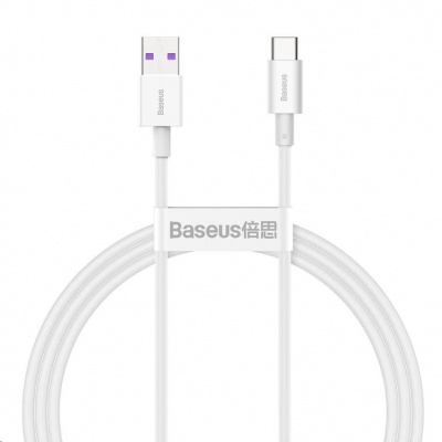 Rýchlonabíjací kábel Baseus Superior Series USB/Type-C 66W 1m biely