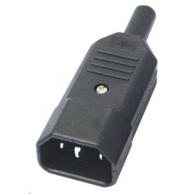 Napájací konektor PREMIUMCORD 230V pre kábel (samec, IEC C14)