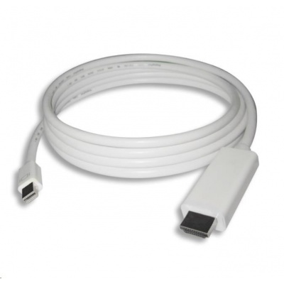 PREMIUMCORD Mini DisplayPort kábel 1.2 na HDMI 2.0, pre rozlíšenie 4Kx2K@60Hz, 1m