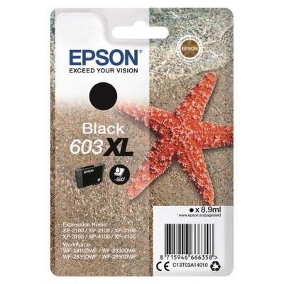 Čierny atrament EPSON Singlepack "Starfish" Black 603XL