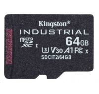 Kingston 64GB microSDXC Industrial C10 A1 pSLC karta v jednom balení