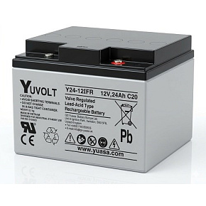 Baterie - YUVOLT Y24-12FR (12V; 24Ah; závit M5; životnost 3-5let)