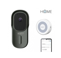 iGET HOME Doorbell DS1 Anthracite + Chime CHS1 White