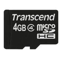 Karta TRANSCEND MicroSDHC 4 GB triedy 4, bez adaptéra