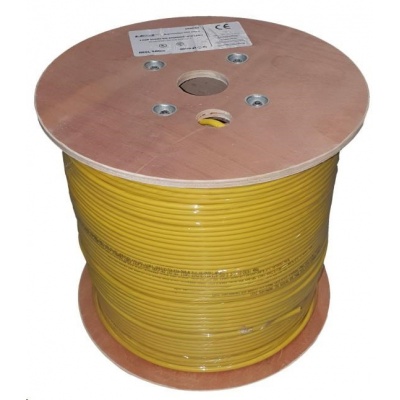 UTP kabel LEXI-Net, Cat6, licna, LS0H, Dca, žlutý, 500m, cívka