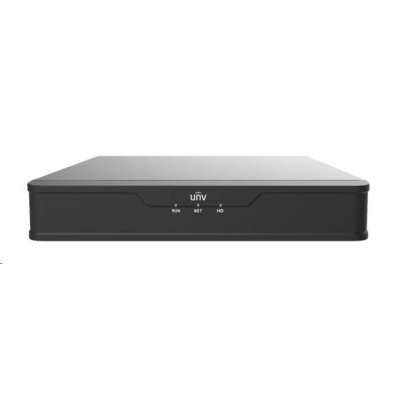 Uniview NVR, 16 kanálov, H.265, 1x HDD, 8Mpix (64Mbps/64Mbps), HDMI, VGA, 4K, ONVIF, 1x USB 2.0, 1x USB 3.0, zvuk