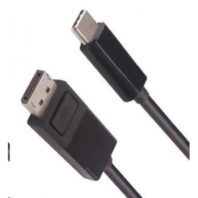 Kábel PremiumCord USB-C samec na DP1.4 8K DisplayPort samec 2m