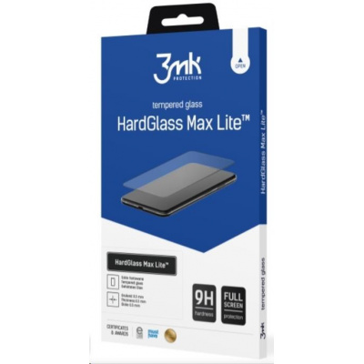 3mk tvrdené sklo HardGlass Max Lite pre Apple iPhone 13 / 13 Pro, čierne