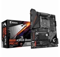 GIGABYTE MB Sc AM4 B550 AORUS PRO AC, AMD B550, 4 x DDR4, HDMI, Wi-Fi