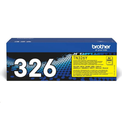 Toner BROTHER TN-326Y Laserový spotrebný materiál - 3500 strán za minútu - pre DCP-L8450CDW