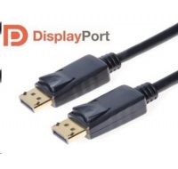 PREMIUMCORD DisplayPort 1.2 pripojovacie káble M/M, pozlátené konektory, 2 m