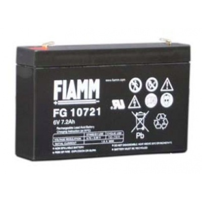 Batéria - Fiamm FG10721 (6V/7,2Ah-Faston 187), životnosť 5 rokov