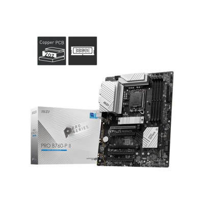 MSI MB Sc LGA1700 PRO B760-P II, Intel B760, 4xDDR5, 1xDP, 1xHDMI