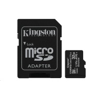 Karta Kingston 32GB micSDHC Canvas Select Plus 100R A1 C10 + adaptér SD