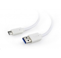 GEMBIRD CABLEXPERT USB 3.0 Kábel AM na typ C (AM/CM), 1 m, biely