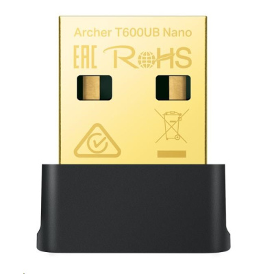 TP-Link Archer T600UB Nano WiFi5 USB adapter (AC600,2,4GHz/5GHz, Bluetooth 4.2, USB2.0)