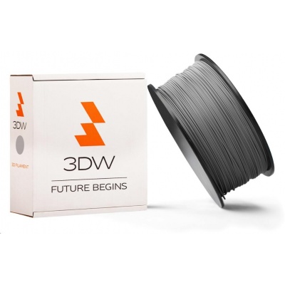 3DW - ABS filament pre 3D tlačiarne, priemer struny 1,75mm, farba strieborná, váha 1kg, teplota tisku 220-250°C