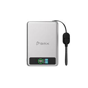 BMX SolidSafe™ 10K Solid-State Magnetic Power Bank, Silver