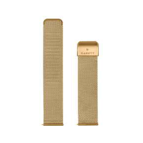 Garett univerzální řemínek 18 mm, zlatý kovový, typ Mesh