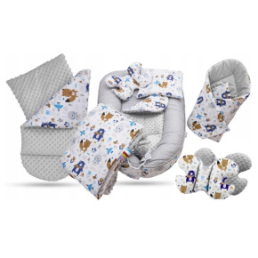 Set do postýlky - 7dílná sada Boho zvířátka