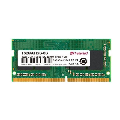 SODIMM DDR4 8GB 2666MHz TRANSCEND 1Rx16 1Gx16 CL19 1.2V