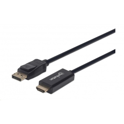 MANHATTAN Kábel DisplayPort na HDMI 1080p, 1.8 m, čierna