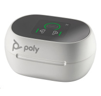 Poly Voyager Free 60+ MS Teams bluetooth headset, BT700 USB-C adaptér, dotykové nabíjecí pouzdro, bílá