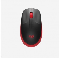 Bezdrôtová myš Logitech M190 Full-Size, červená