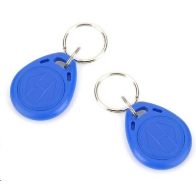 Kľúčenka ESES RFID, 125 KHz, modrá, s vyrazeným číslom, 100 ks