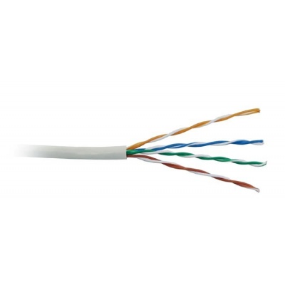 UTP kabel LYNX, Cat5E, licna(lanko), PVC, Dca, šedá, 305m