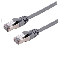 C-TECH kabel patchcord Cat6a, S/FTP, šedý, 10m