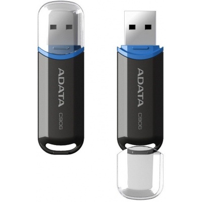 ADATA Flash disk 16 GB C906, USB 2.0 Klasická, čierna