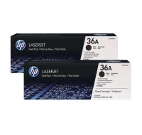 HP 36A Black 2-pack LJ Toner Cart, CB436AD (2,000 / 2,000 pages)