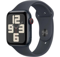 Apple Watch SE (2024) GPS + Cellular 40mm Midnight Aluminium Case with Midnight Sport Band - M/L