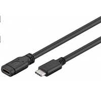 Predlžovací kábel PREMIUMCORD USB-C (USB 3.1 generácia 1), C/M - C/F, 2m